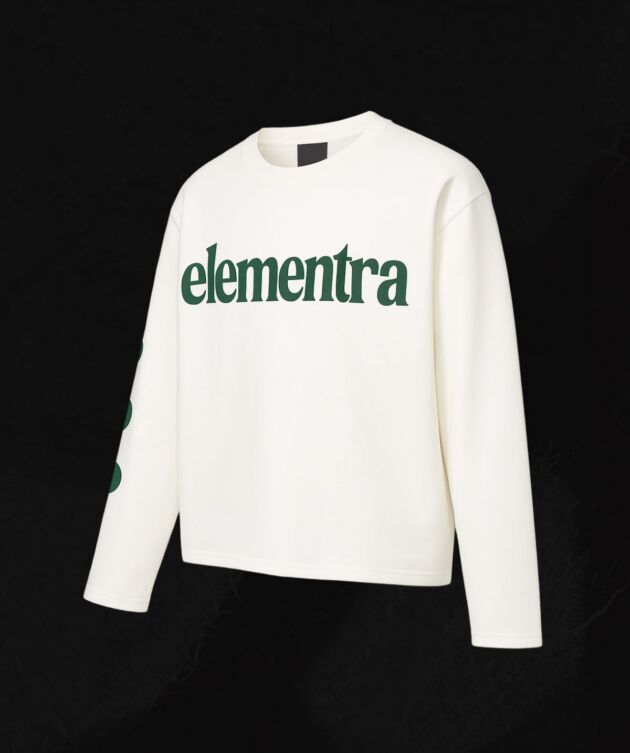 Cream graphic sweatshirt - Image 2